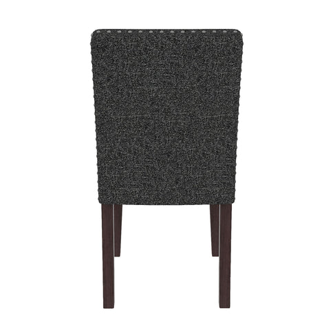 Upholstered Dining Chair With High Back Design (Set of 2)