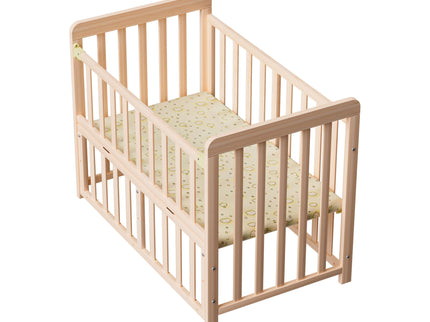 Portable Bedside Bassinet With 3 Heights, Mini Crib For Newborns - Natural Wood