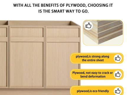 Modern Freestanding Bathroom Vanity & Soft Close Cabinet Doors