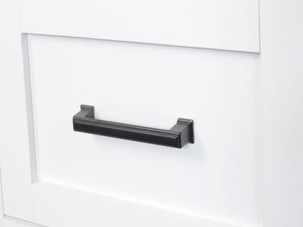 Modern Wide Hall Tree With Coat Rack, 3 Shelves And Drawers, 3 Sturdy Hooks