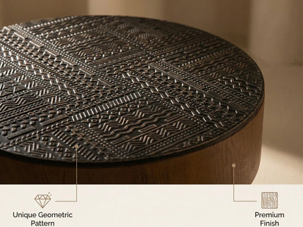 Round Coffee Table With Storage Function For Living Rooms