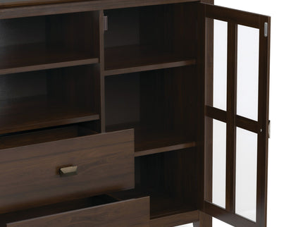 Artisan - Tall TV Media Stand - Natural Aged Brown