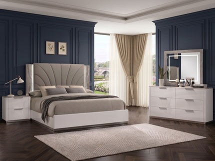 Jazz - Bedroom Set With LED Upholstered Headboard