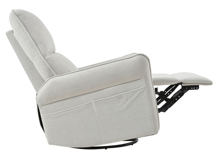 270° Power Swivel Rocker Glider Recliner Chair With USB Ports