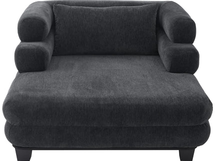 Oversized Chaise Lounge Sofa Bed With Deep Seat And Layered Armrests