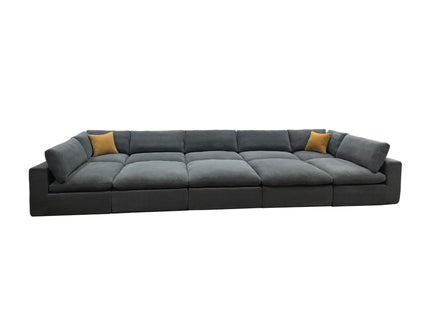 Custom Configuration Modular Sectional & Toss Pillows