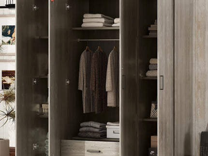 4 Door Wardrobe With 1 Drawer