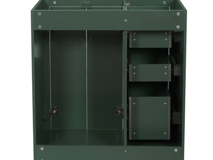 Retro Style Bathroom Vanity With 3 Drawers & Soft-Closing Doors