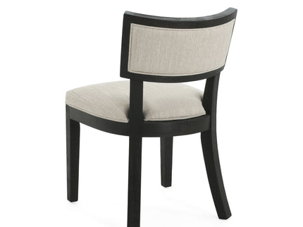 Farmhouse Style Fabric Upholstered Side Dining Chair Set