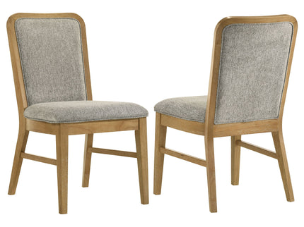 Teleli - Dining Side Chair (Set of 2) - Natural / Gray