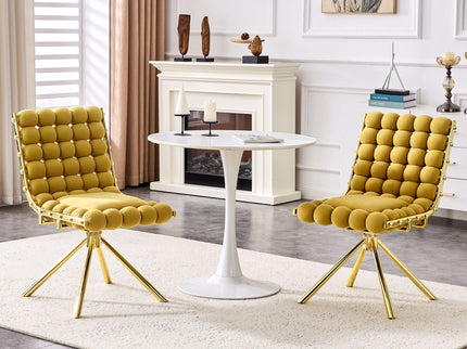 Puffy Bubble, Ball Chain Dining Chairs For Dining Room (Set of 2)