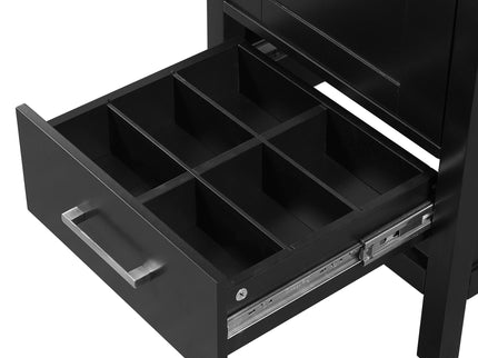 Bathroom Vanity With Ceramic Sink, Soft Close Drawers, Door Organizer, Divider Drawer, Adjustable Foot Pads