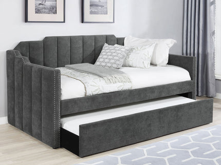 Pressley - Twin Daybed With Trundle - Charcoal