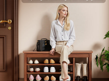 Multi Functional Double Layer Shoe Stool