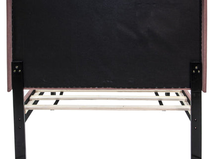 Bed With Channel Tufted Adjustable Headboard