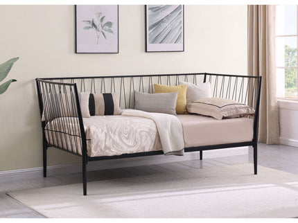 Vertigo - Twin Daybed With Slatted Support - Matte Black
