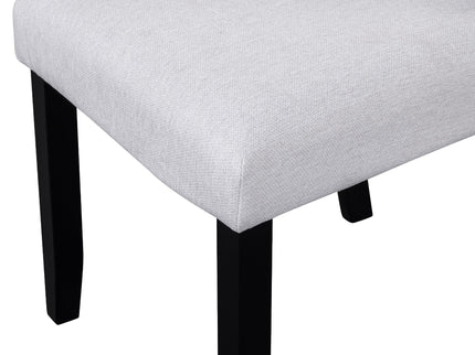 5 Piece Round Dining Table Set, Modern Dining Table And 4 Upholstered Chairs For Dining Room