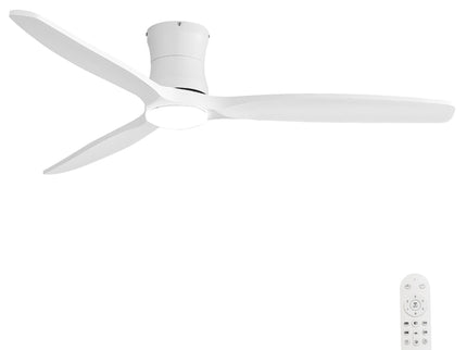 52" Ceiling Fan With Light, Dimmable DC Reversible Motor, 3 Blades