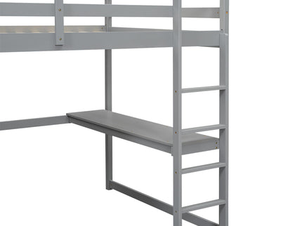 Loft Bed With Built In Wardrobe, Shelves And Drawers