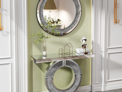 Round Wall Mirror - Silver