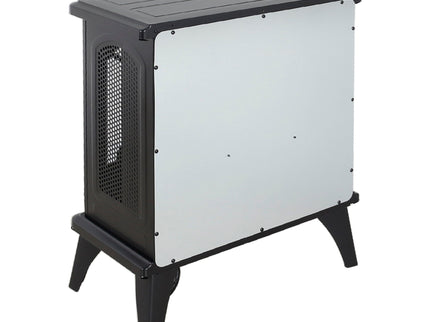 24" 3D Flame Electric Infrared Quartz Fireplace Stove With Remote Control - Antique Black