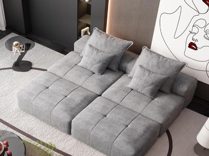 Modern Oversized Diy Combination Modular Sectional Sofa With Pillows