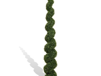 Artificial Outdoor UV Resistant Plastic Boxwood Topiary Spiral Tree
