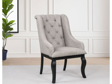 Kinzler - Arm Chair (Set of 2) - Tan / Black