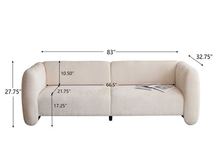 Tonson - 3 Seater Sofa, Wave Design