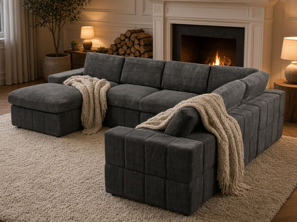 Modular Sectional Sofa, Reversible Set