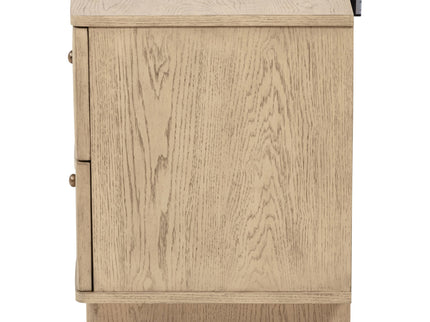 Kimpton - 2 Drawer Nightstand With USB Charging Ports - Beige