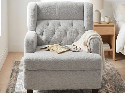 Modern Tufted Upholstered Accent Chair For Living Room
