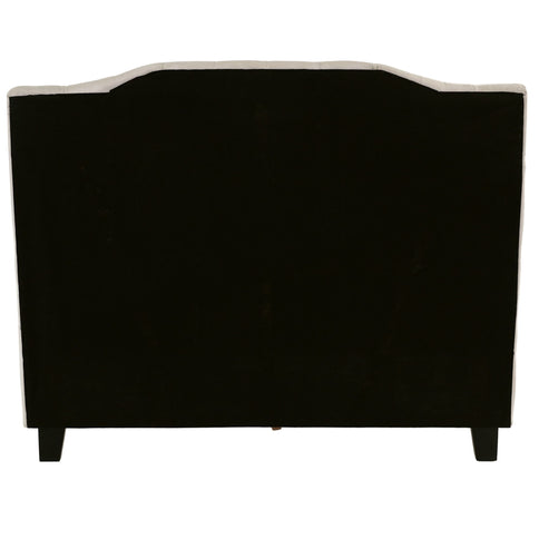 Modern Bed Frame With Tufted Upholstered Headboard