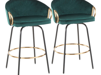 Claire - Contemporary / Glam Counter Stool (Set of 2)