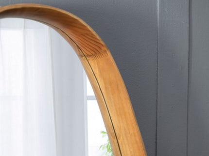 Irrgeular Mirror With Frame, Wall Mirror For Living Room Bathroom Entryway - Brown