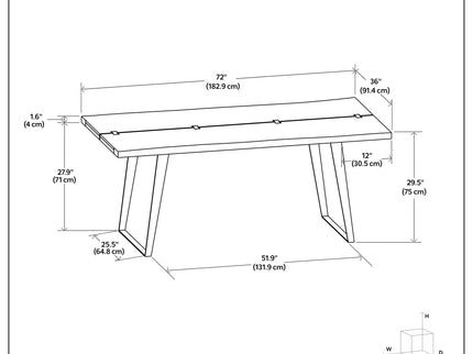 Delta - Handcrafted Dining Table