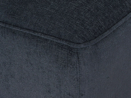 Upholstered Chaise Lounge With Scroll Arms, Turned Legs And 2 Pillows