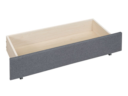 Upholstered Platform Bed With Drawers, Classic Headboard Design