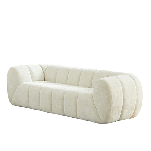 Quilted Cloud Sofa, Three-Seater - Beige