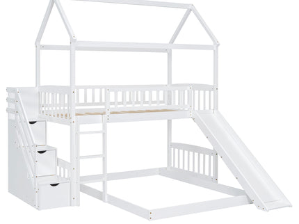 House Bunk Bed With Slide