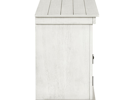 Castleton - TV Stand Media Console With Open Shelves And Storage Compartments - Antique White