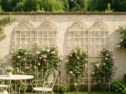 Metal Garden Rustproof Trellis For Climbing Plants Outdoor Flower Support