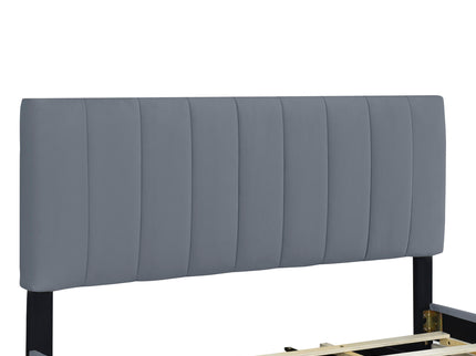 Platform UpholsteredBed With 2 Drawers And Twin Long Trundle