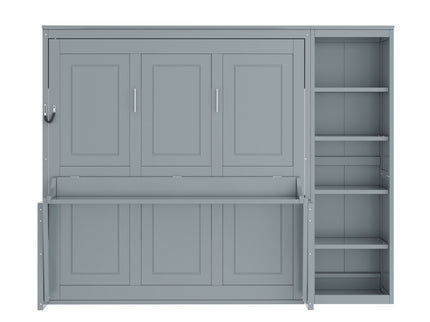 Sturdy Murphy Bed With Desk And Bookshelf