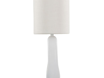 Pearl - Contemporary Table Lamp (Set of 2) - Matte White / Natural Shell