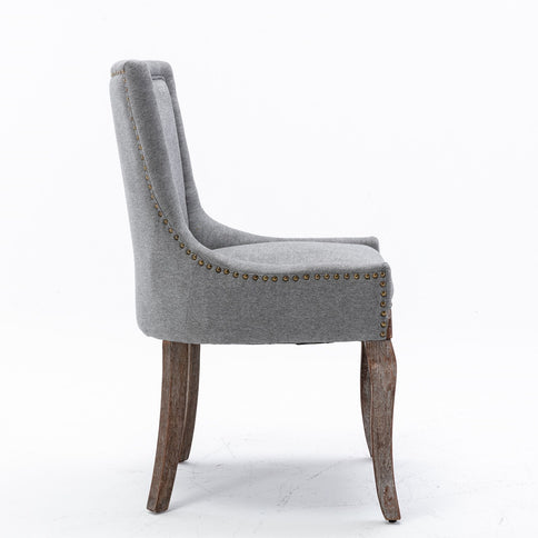 Ultra - Side Dining Chair, Nail Head (Set of 2)