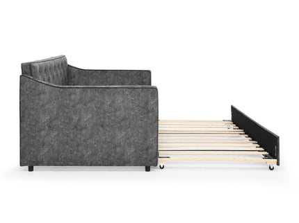 Daybed With Pop Up Trundle And USB Charging Armrest