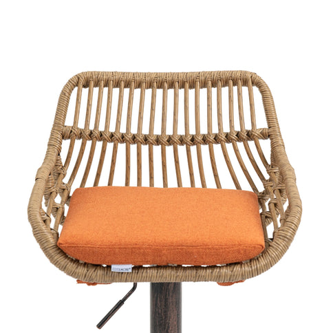 Modern Swivel Bar Stools Adjustable Counter Chairs With Footrest (Set of 2)