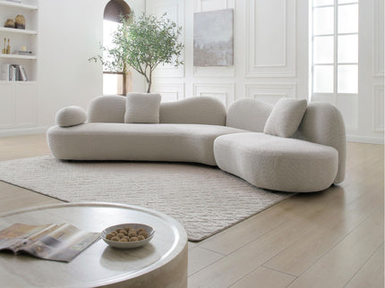 Modern Curved Modular 5 Seater Sofa
