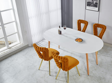 Extensible Table, Dining Table, Office Table, Coffee Table Metal Leg
